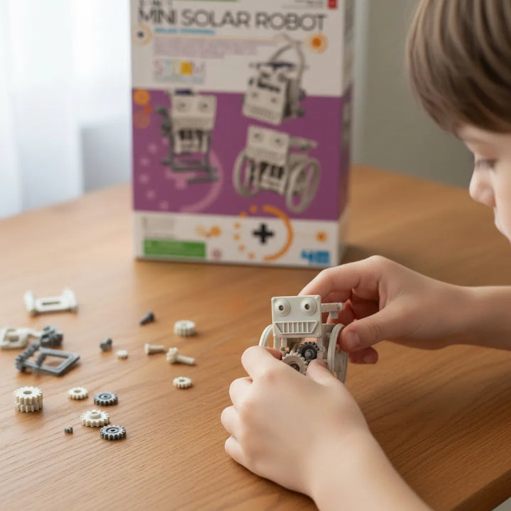 Experimento Mini robot solar 3 en 1 niños