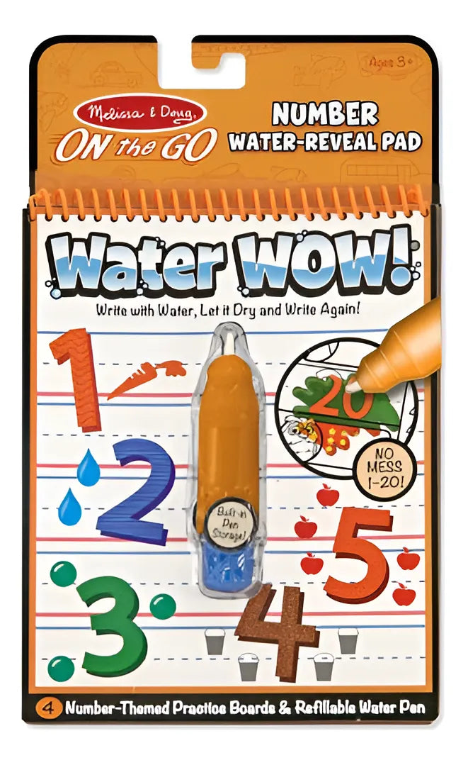 Libro De Actividades Pinta Con Agua Los Números