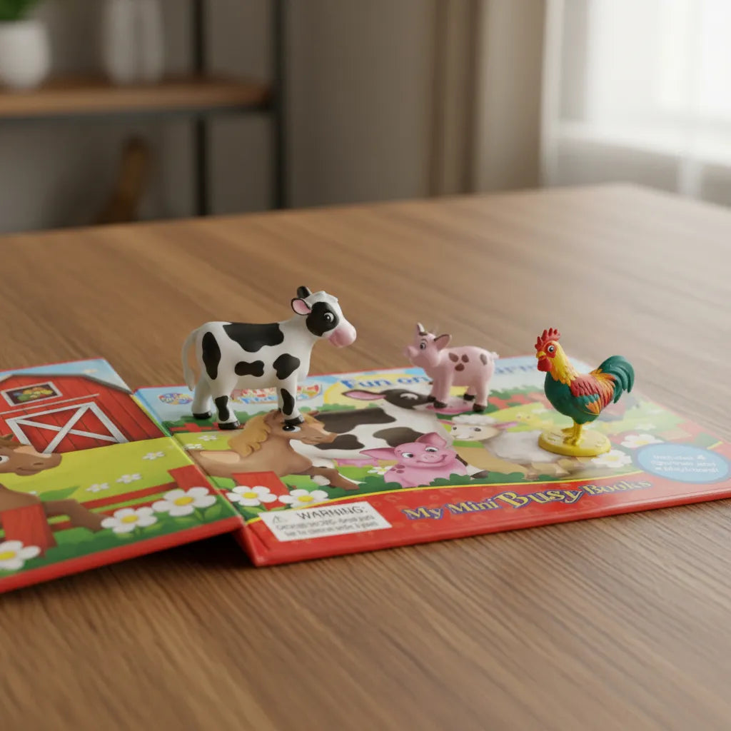 Libro y Juego 2 En 1 Animales La Granja