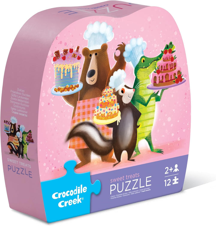 Rompecabezas Diseño Postres 12 Piezas Para Niños