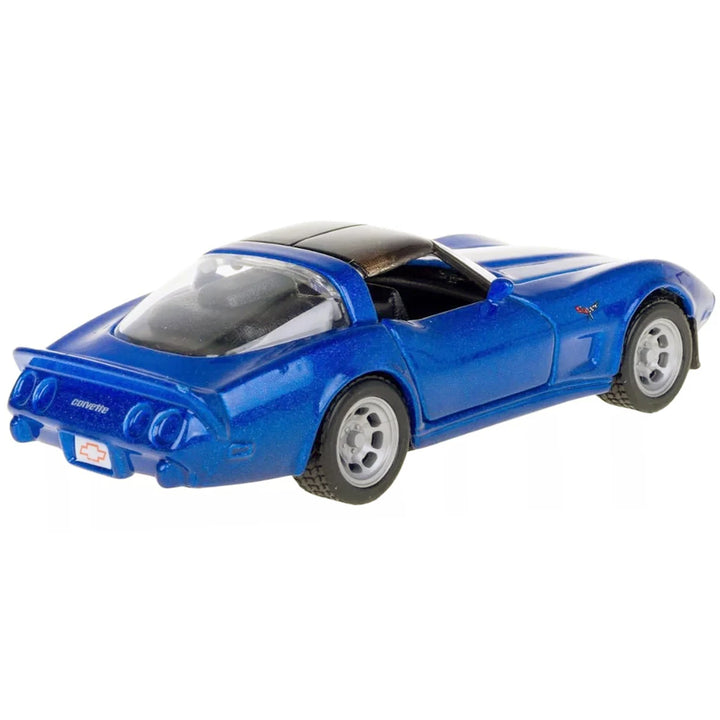 Carros Coleccionable A Escala 1/36 Chevrolet Corvette Azul