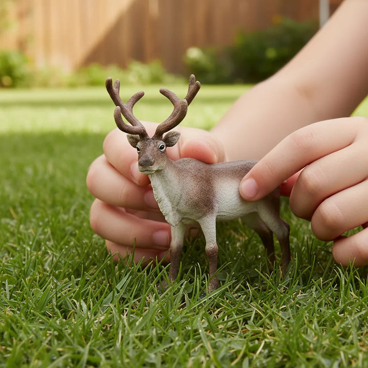 Figuras Animales Reno Pintada A Mano Schleich