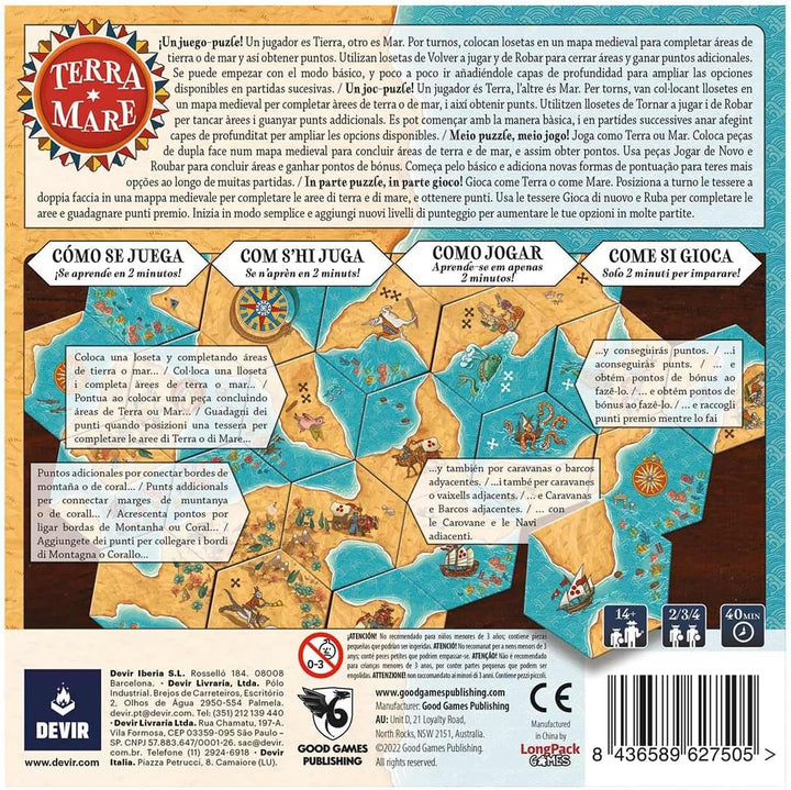 Juego De Mesa Terra Mare Devir Para Niños