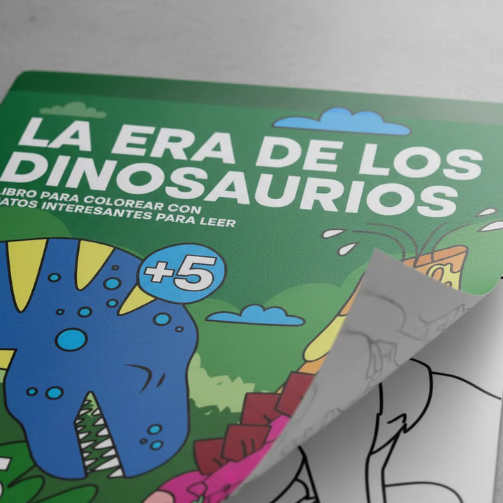Libro Para Colorear Era Dinosaurios Para Niños