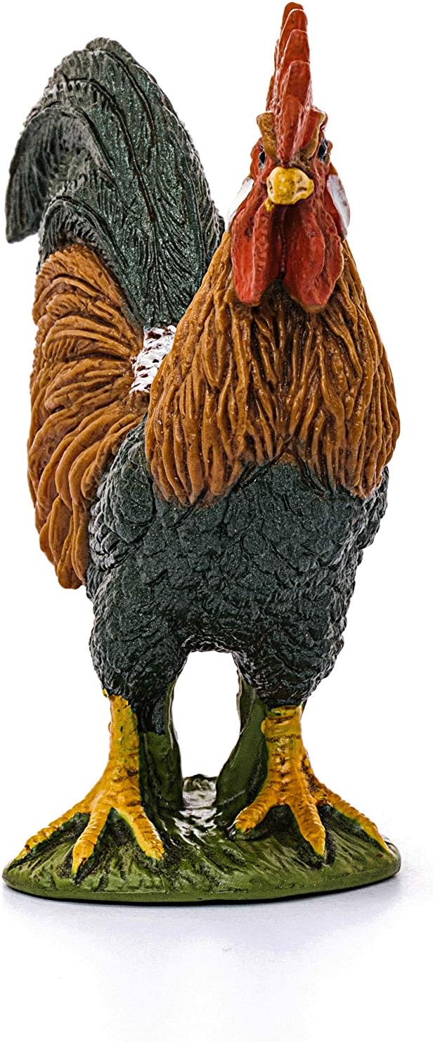 Figura Coleccionable Animales Gallo Pintada A Mano
