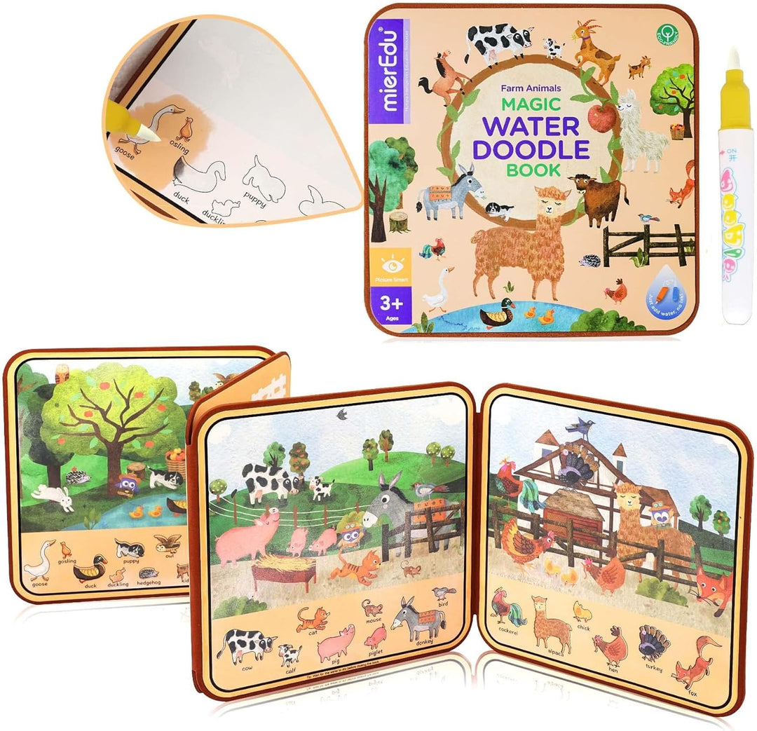 Libro Didáctico Borrable Con Agua Para Niños