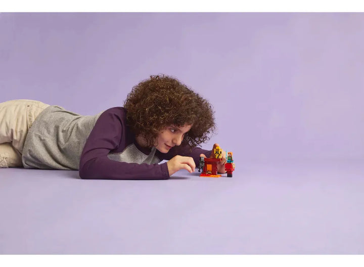 Juguete Lego Minecraf La Batalla Lava Niños