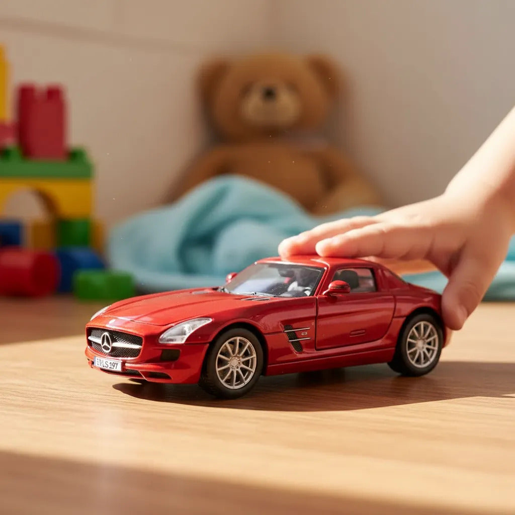 Carro Coleccionable A Escala 1/36 Mercedes Benz Sls Amg Rojo