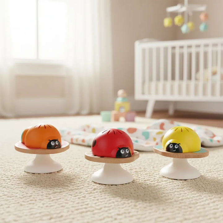 Set Sonajeros Hape En Madera Para Bebés