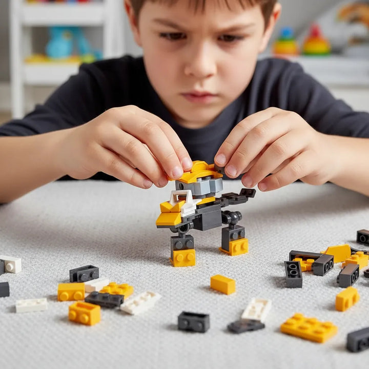 Juego Bloques Robot Titan2 En 1 Para Niños