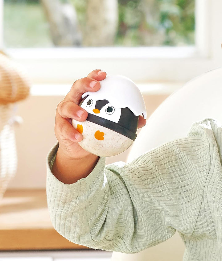 Juego Pingüino Sonajeros Musical Hape 3 Piezas Para Niños