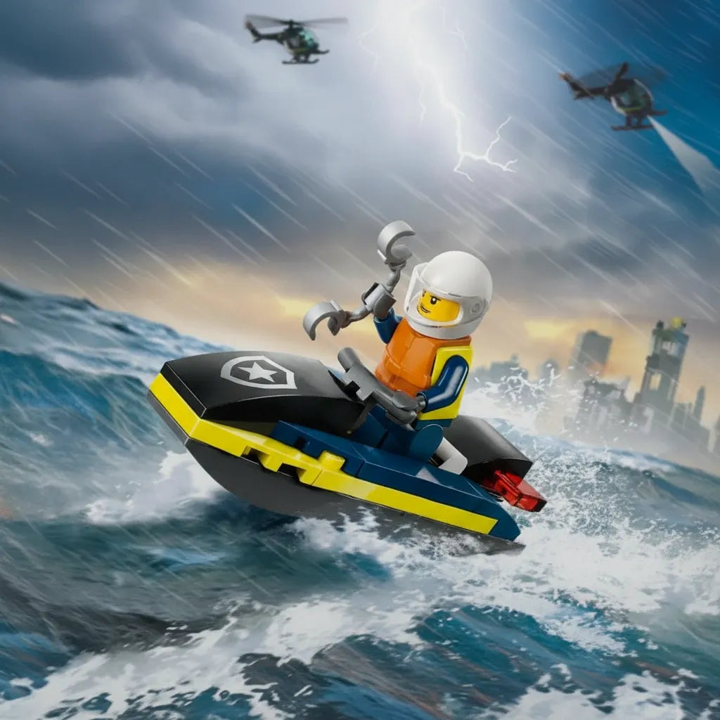 Juego Lego Moto Acuática 29 Piezas Para Niños