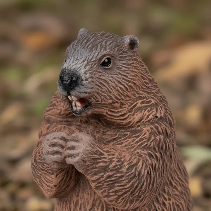 Figura coleccionables  Marmota Pintada A Mano