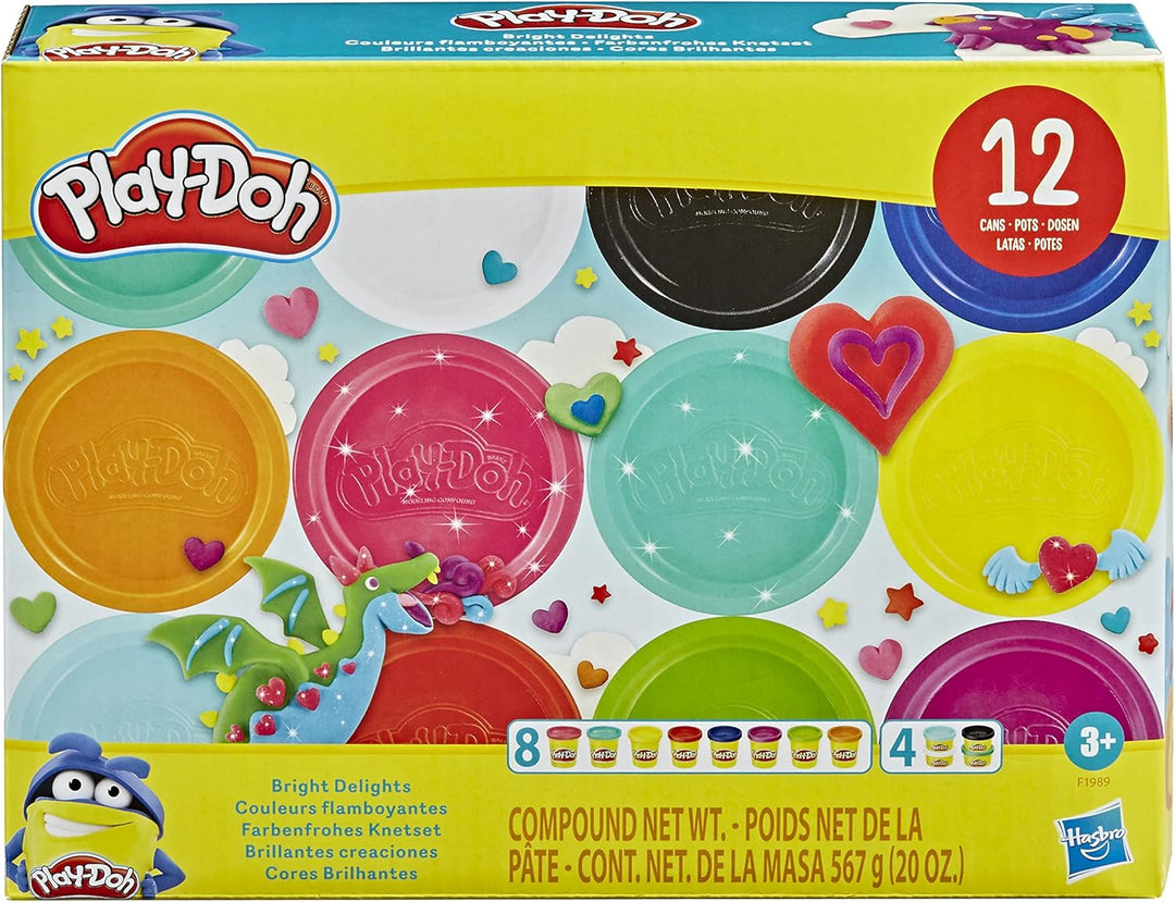 Juego De Set Play-doh De 12 Colores Vibrantes Para Niños