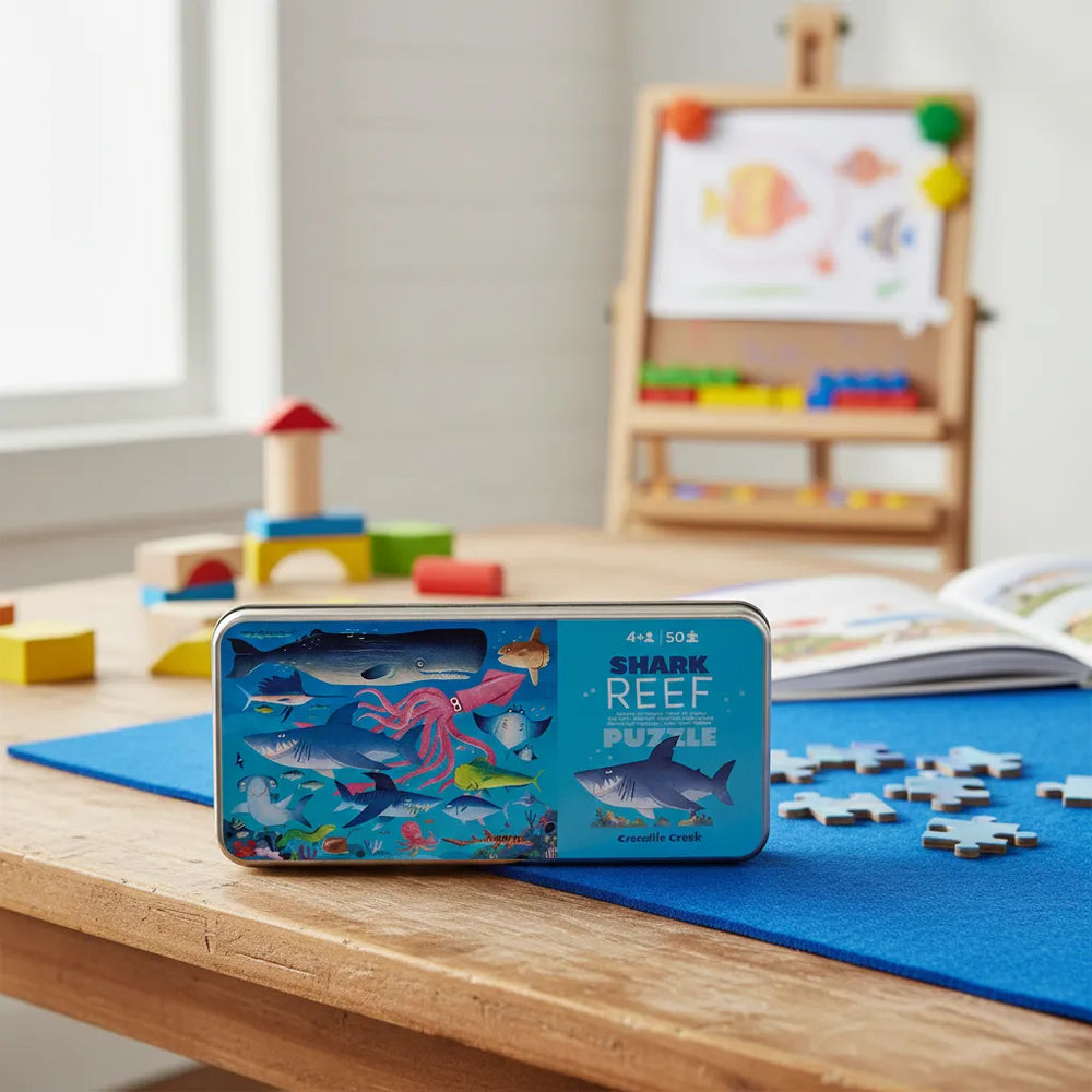Rompecabezas De Tiburones 50 Piezas Para Niños