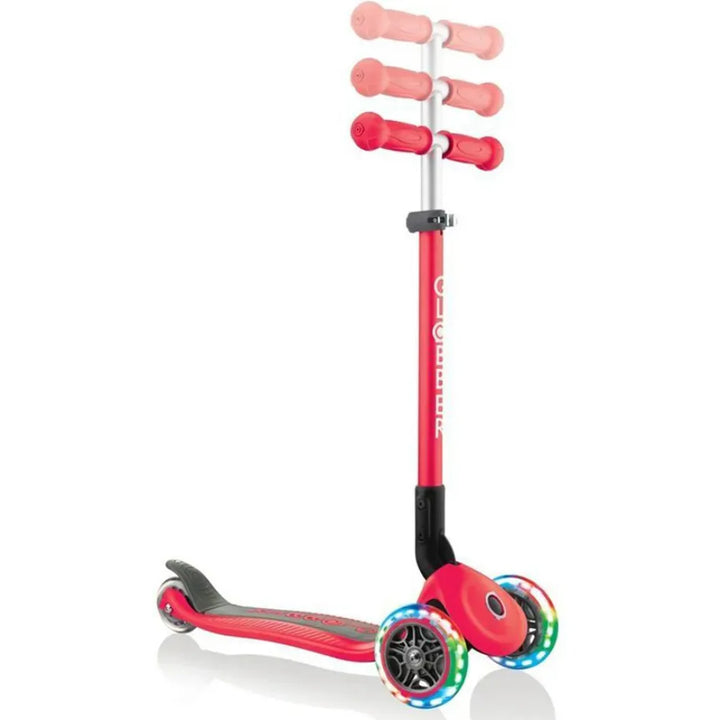 Patineta Con Luces Globber Primo rojo Para Niños