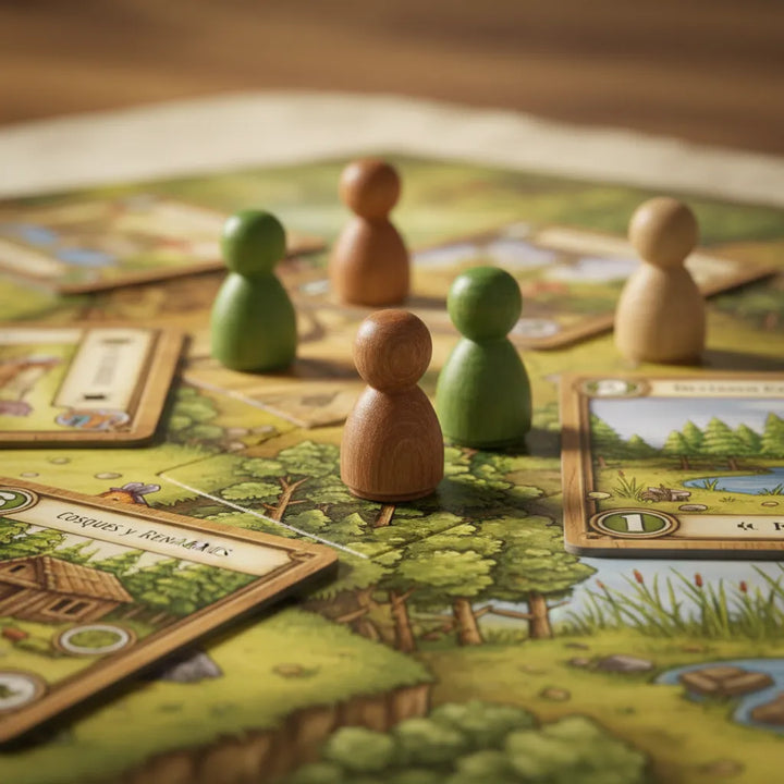 Juego De Mesa Agrícola Bosques Y Cenagales Expiación Niños