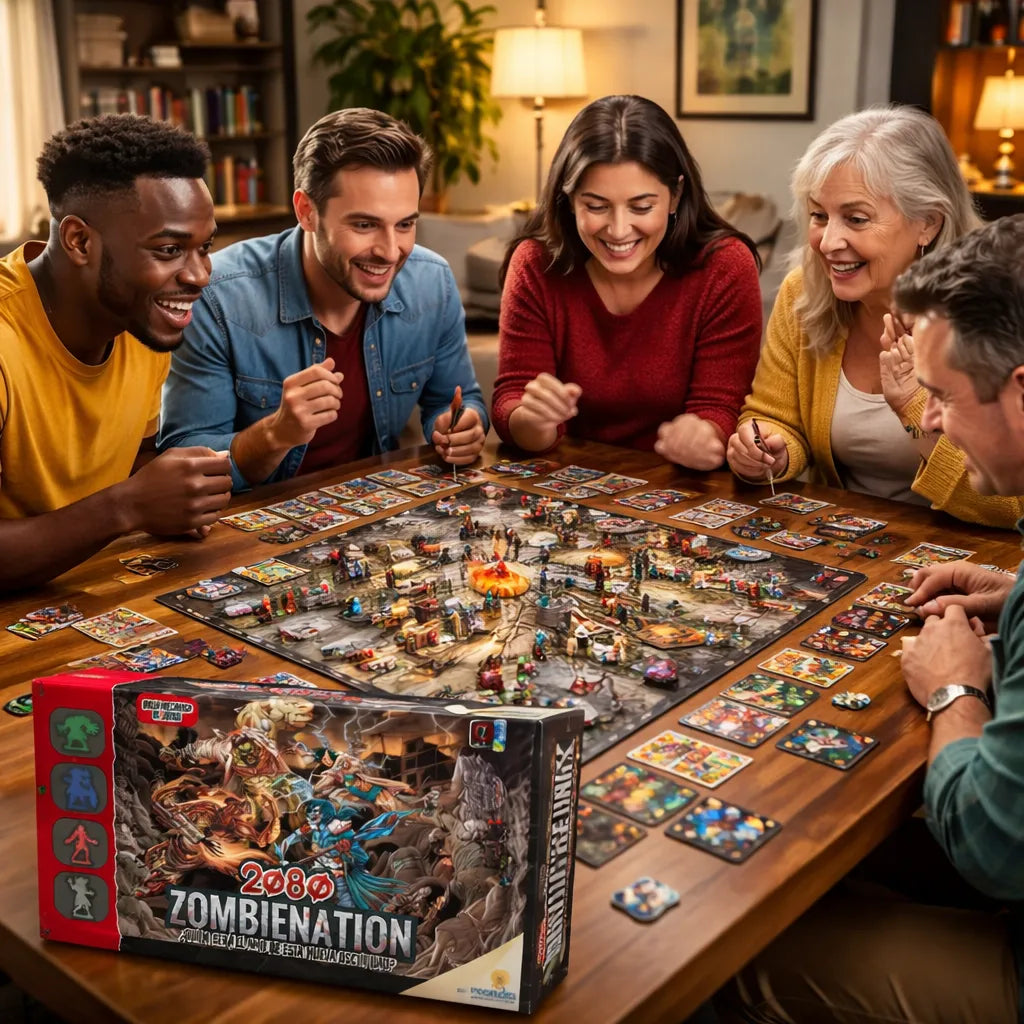 Juego De Mesa Zombienation Estrategia 2080 Para Niños