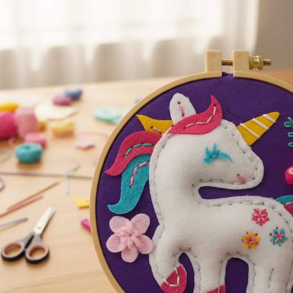 Set De Arte Y Manualidades Bordado Unicornio