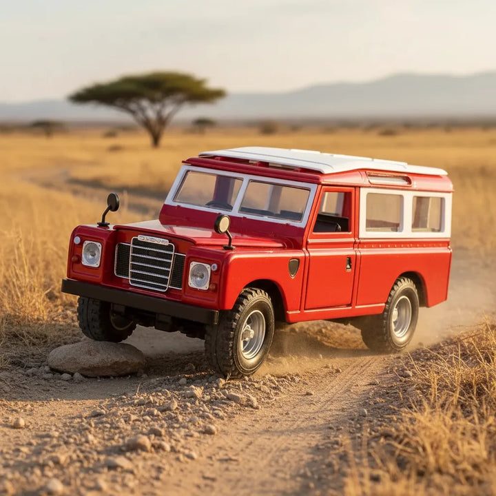 Carro Coleccionable 1/25 Land Rover Series II Rojo