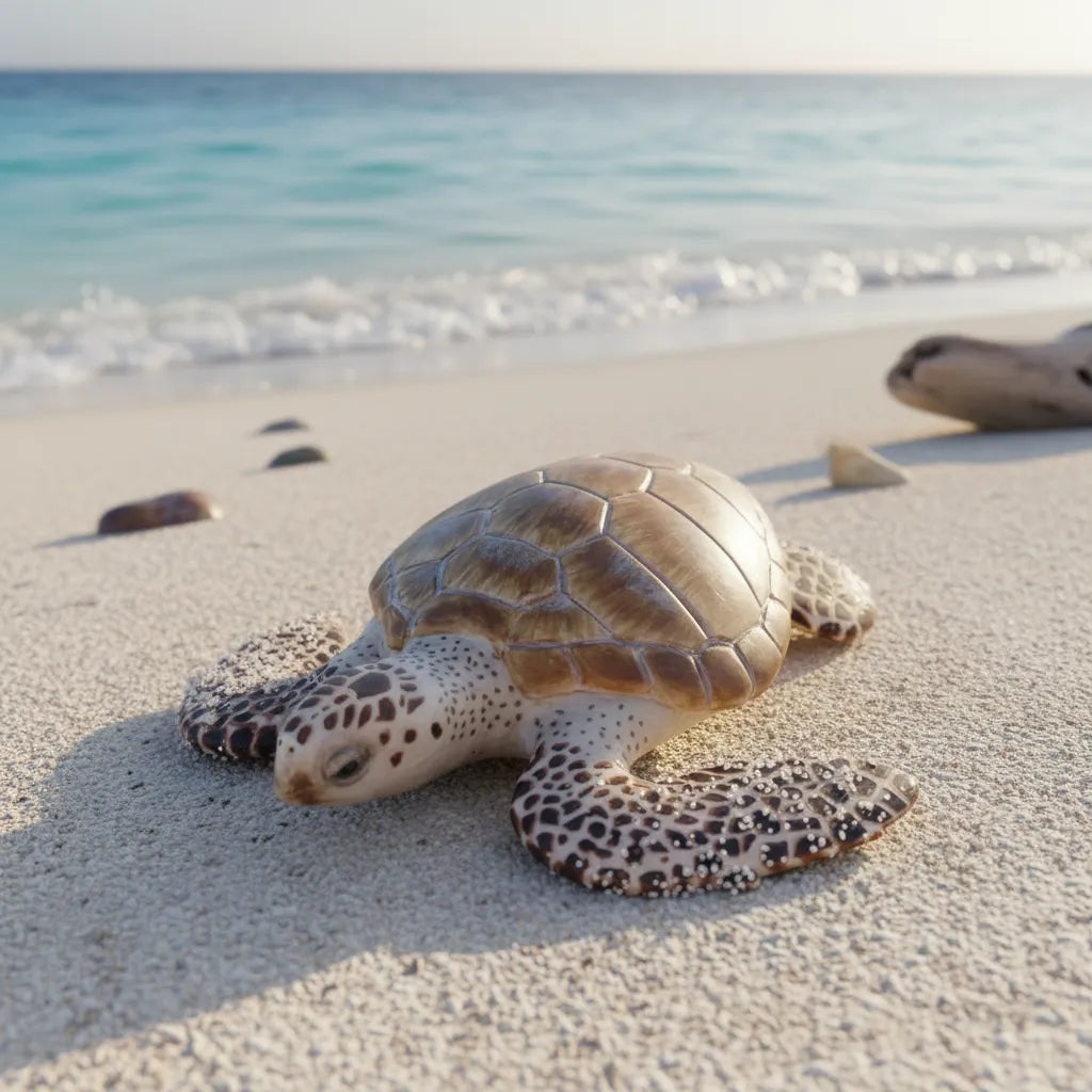 Figura Tortuga De Mar Pintada A Mano  Niños Adultos