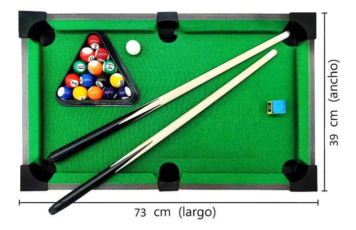 Juego De Mesa De Billar Pool Compacto Para Adultos