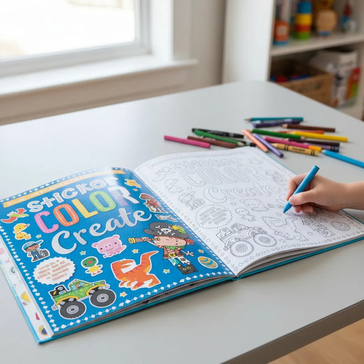 Libro De Actividades Sticker Color Create
