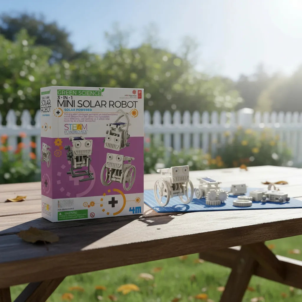 Experimento Mini robot solar 3 en 1 niños