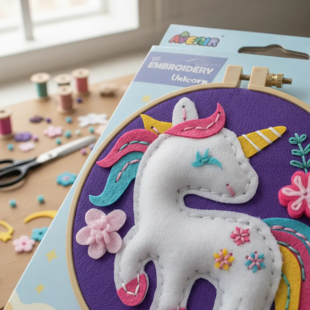 Set De Arte Y Manualidades Bordado Unicornio