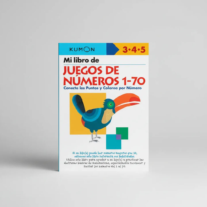 Libro Kumon Mi Libro De Juegos De Números 1-70 Niños