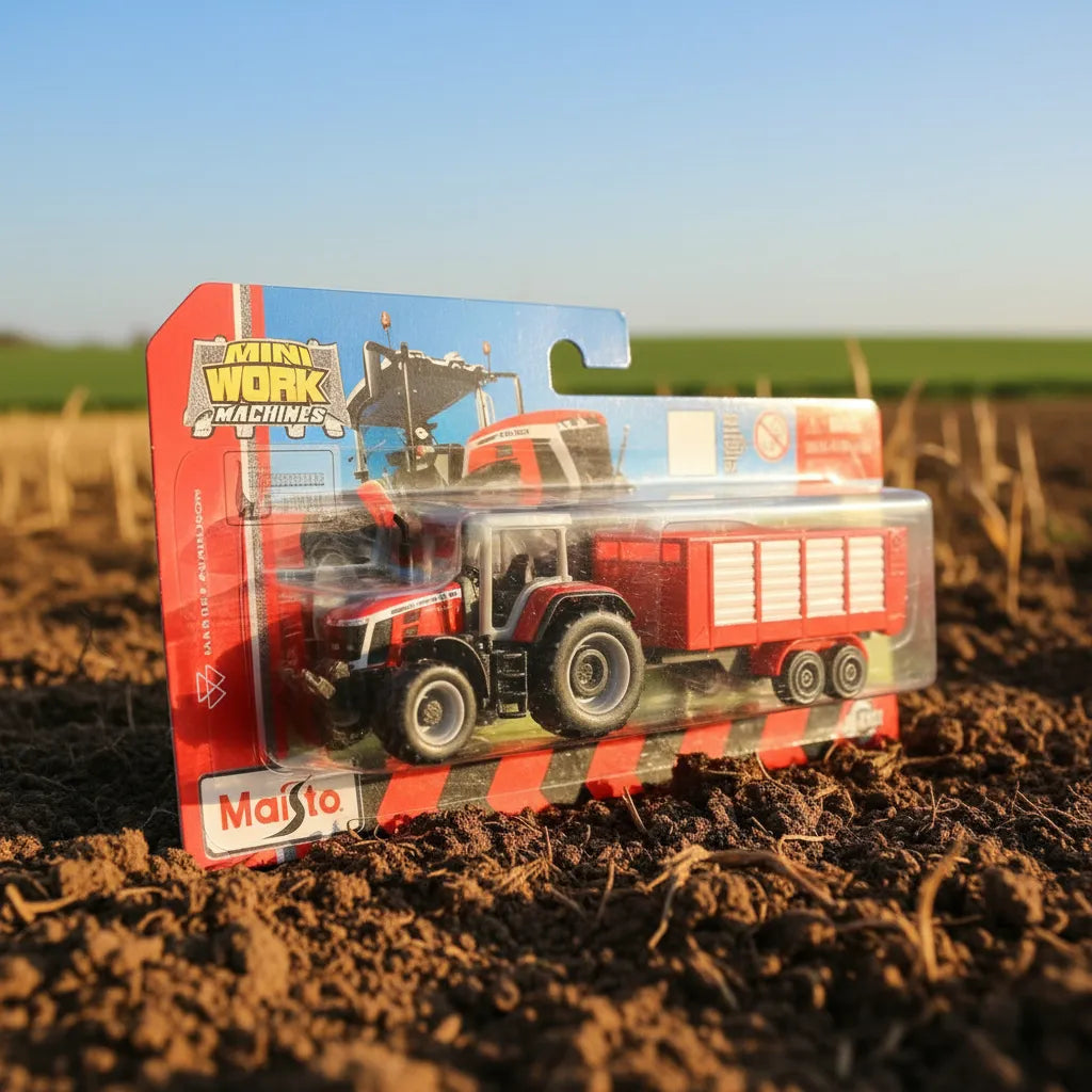 Tractor a escala Massey Ferguson Rojo