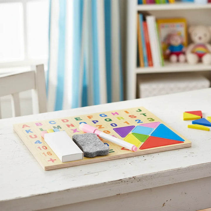 Juego De Mesa Ábaco Magnético En Madera 2 En 1 Para Niños