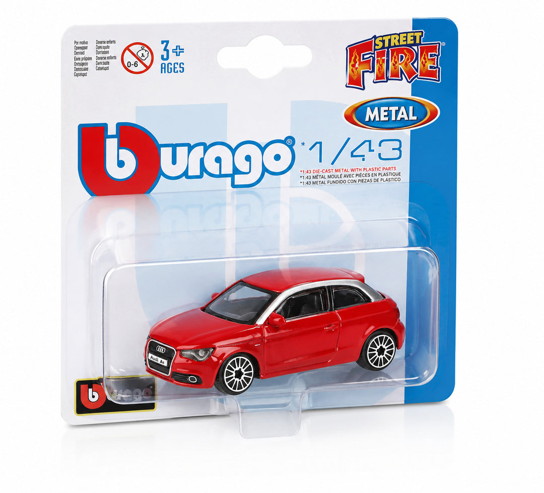 Carro Coleccionable a escala 1/43  Audi A 1 Rojo Para Niños