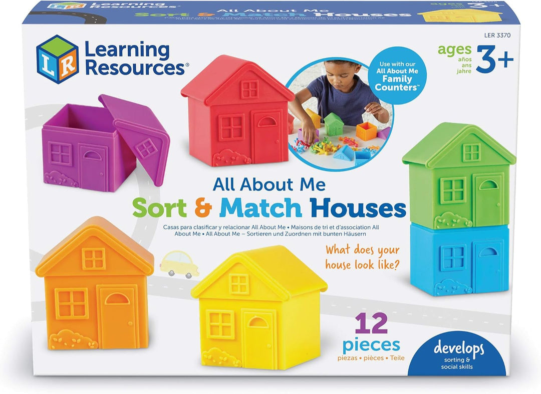 Juego Didáctico Casas Para Clasificar Para Niños