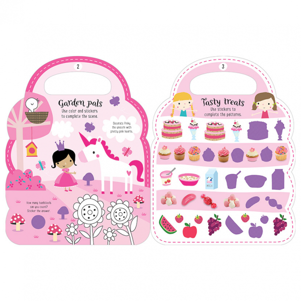 Libro De Actividades Stickers Mi Bonita Cartera Niñas