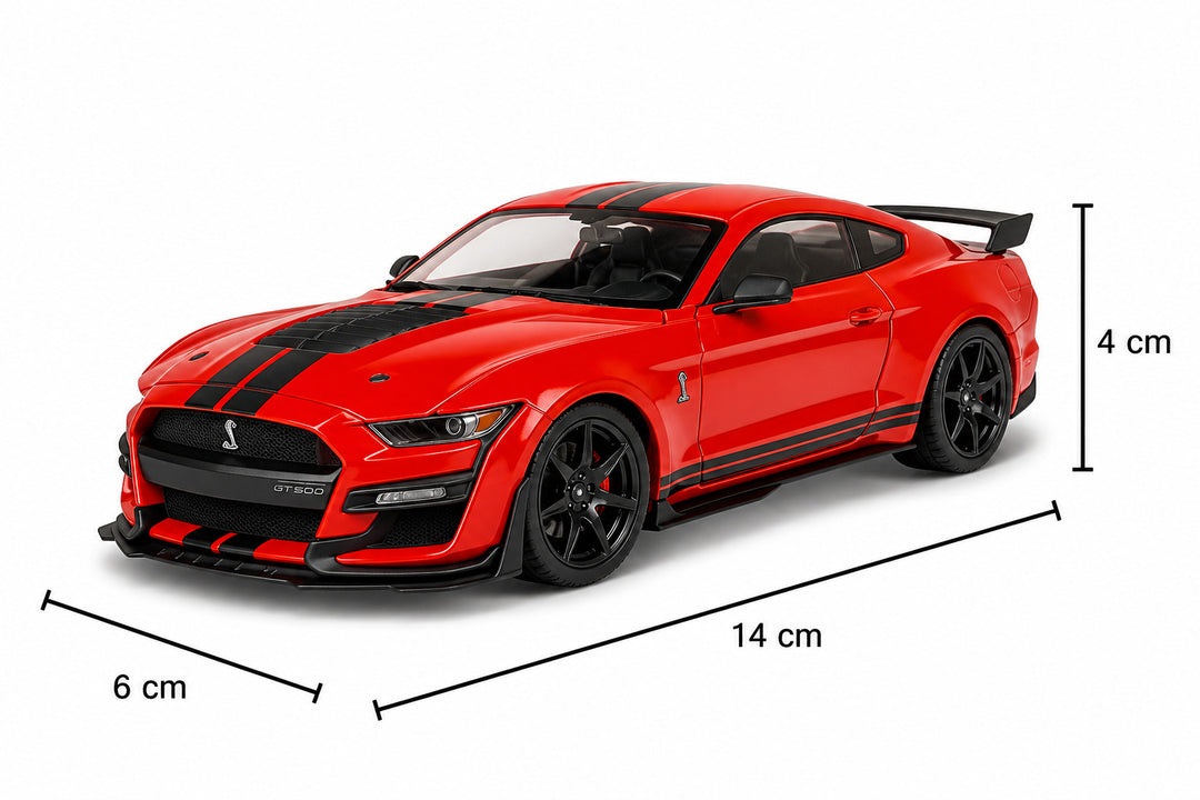 Carro Coleccionable A Escala 1/32 Mustang Sheby Gt500 Rojo