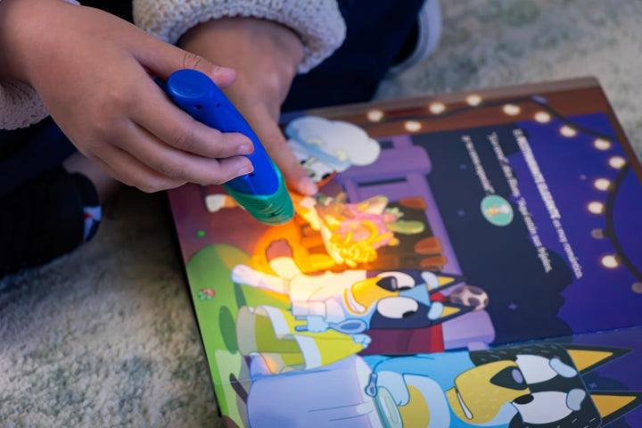 Libro Con Linterna Bluey ¡oooh, Qué Brillante! Para Niños