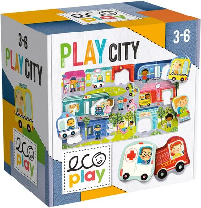 Rompecabezas Motricidad Play City Para Niños