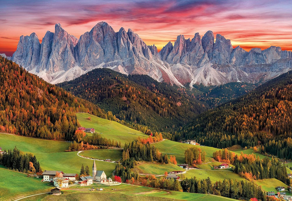 Rompecabezas 2000 Piezas Paisaje De Val Di Funes