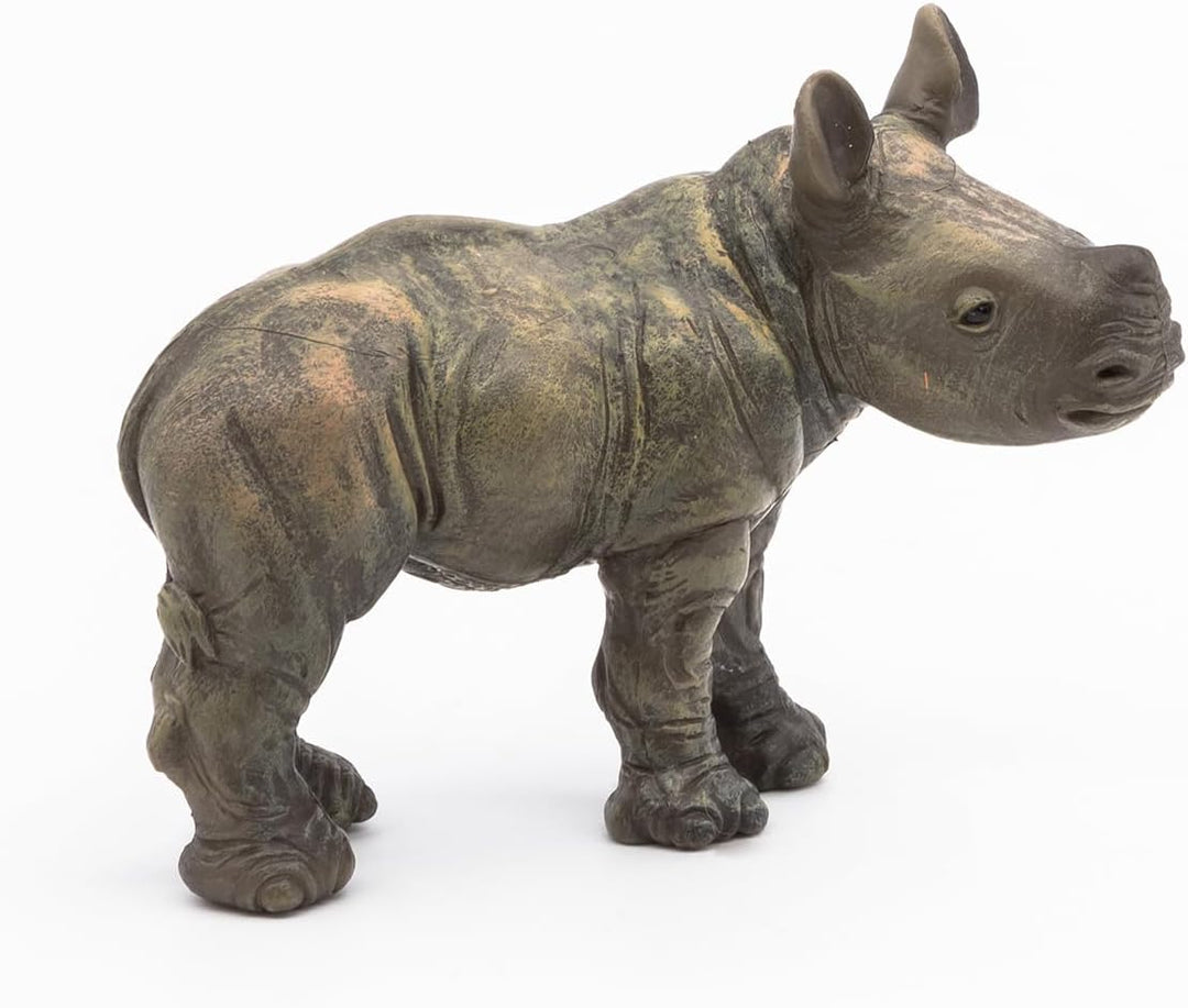 Figura  Cría De Rinoceronte Pintada A Mano papo