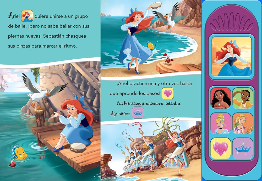 Libro Disney Princesas Aprende Jugando Sonidos Para Niños