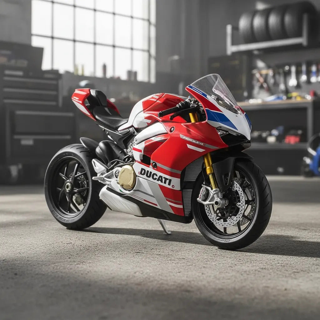Moto Coleccionable Escala 1:18 Maisto Ducati Monster Rojo