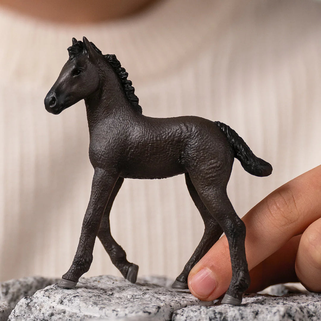 Figura Animales Potro Frisón Pintada A Mano Schleich