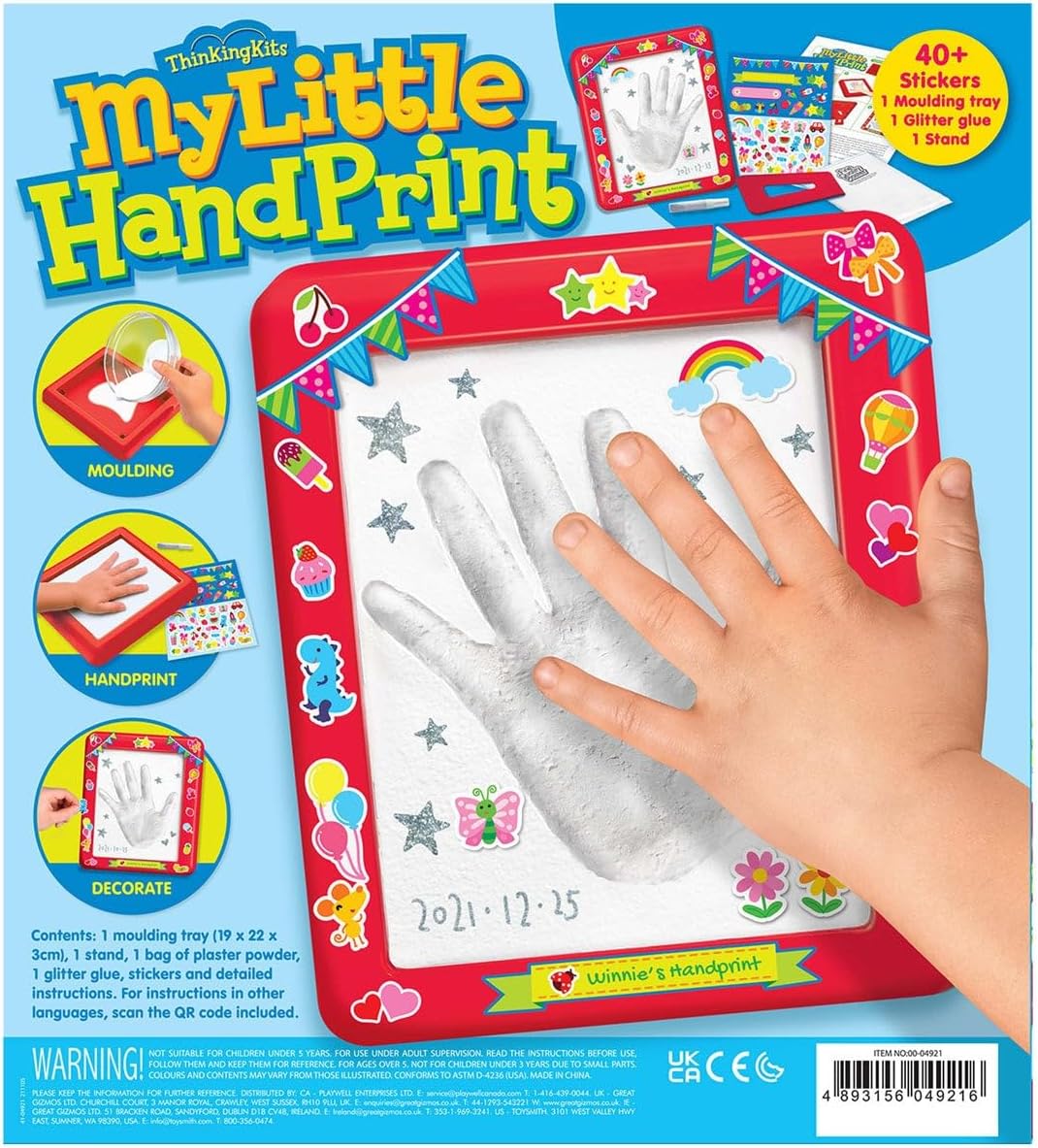 Juego De Crea Mi Pequeña Huella Para Niños