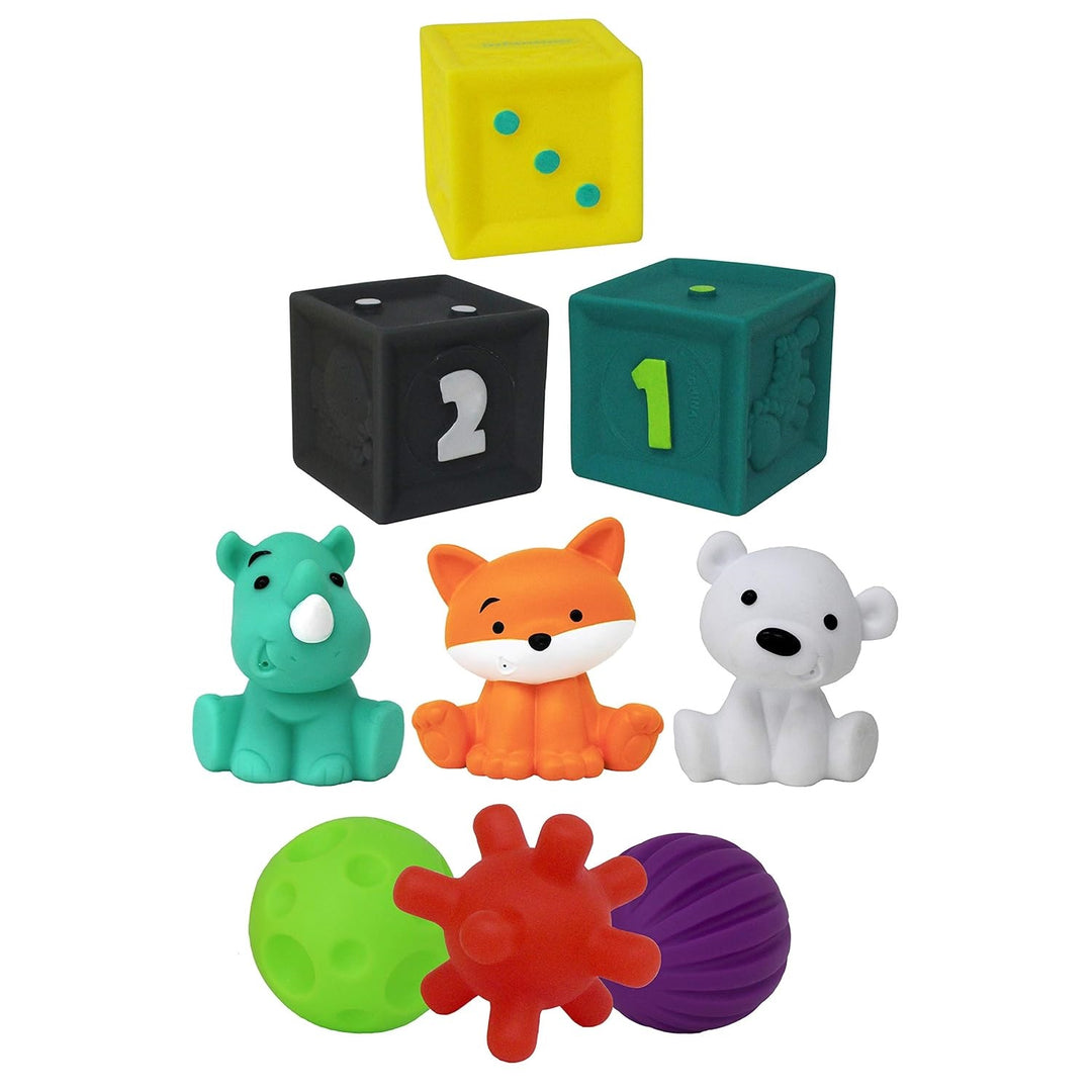 Juego Sensorial Bebe 9 Piezas Formas Y Colores