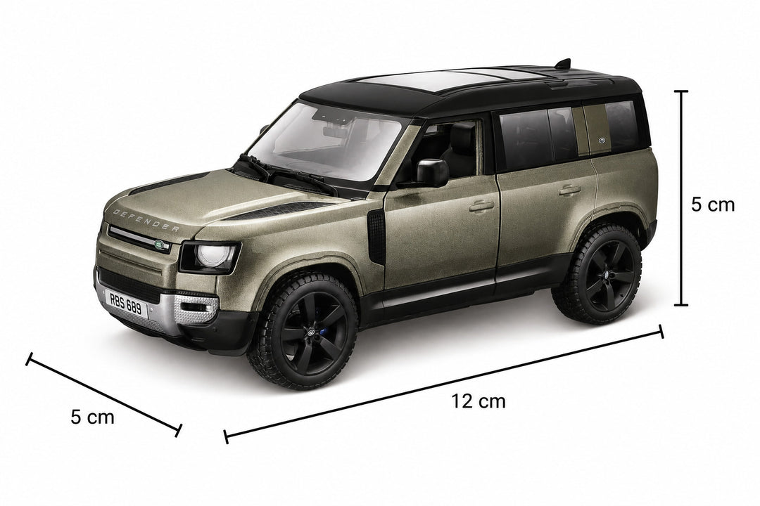 Carro Bburago A Escala 1:43 Land Rover Defender 110 Verde