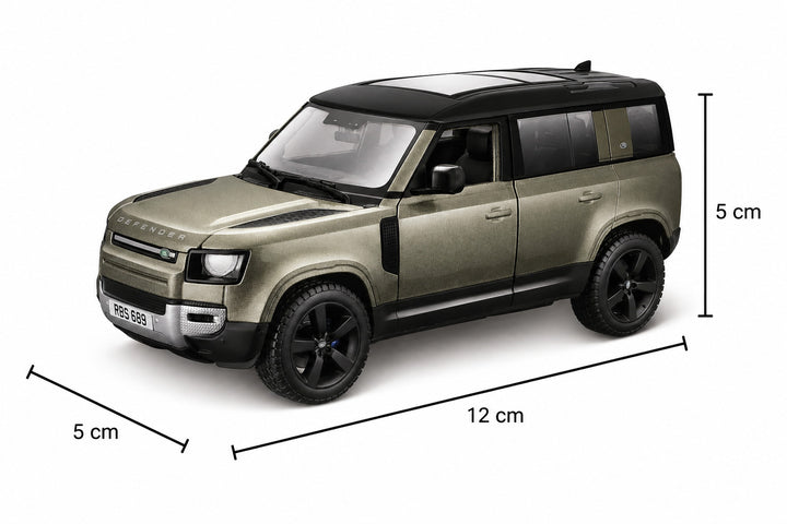 Carro Bburago A Escala 1:43 Land Rover Defender 110 Verde