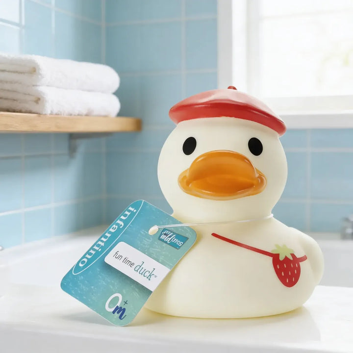 Juguete Patito De Baño Fresa Infantino Para Bebés Niños