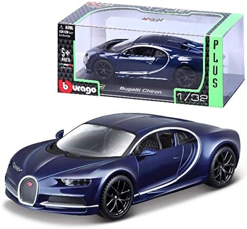 Carro Coleccionable A Escala 1:32 Bugatti Chiron Azul