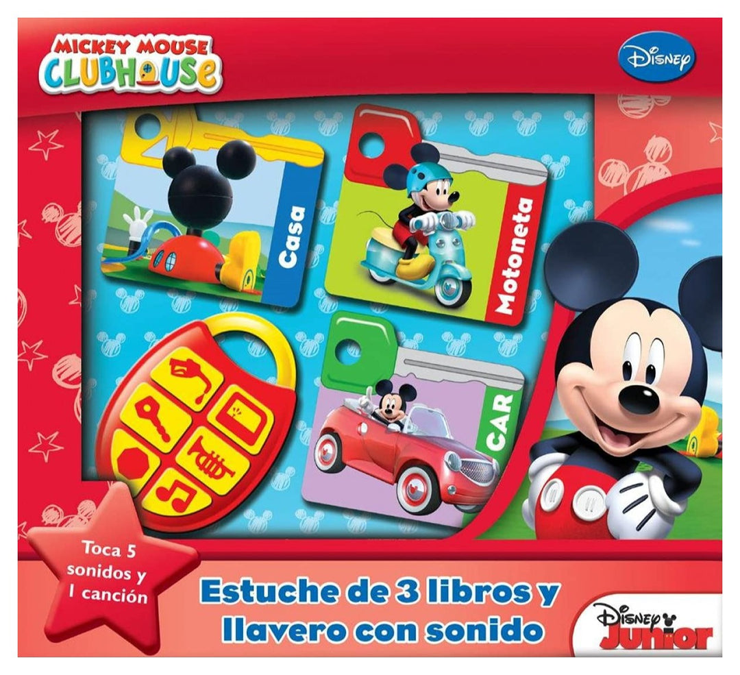 libro Interactivo Con Llavero De Mickey Mouse Niños